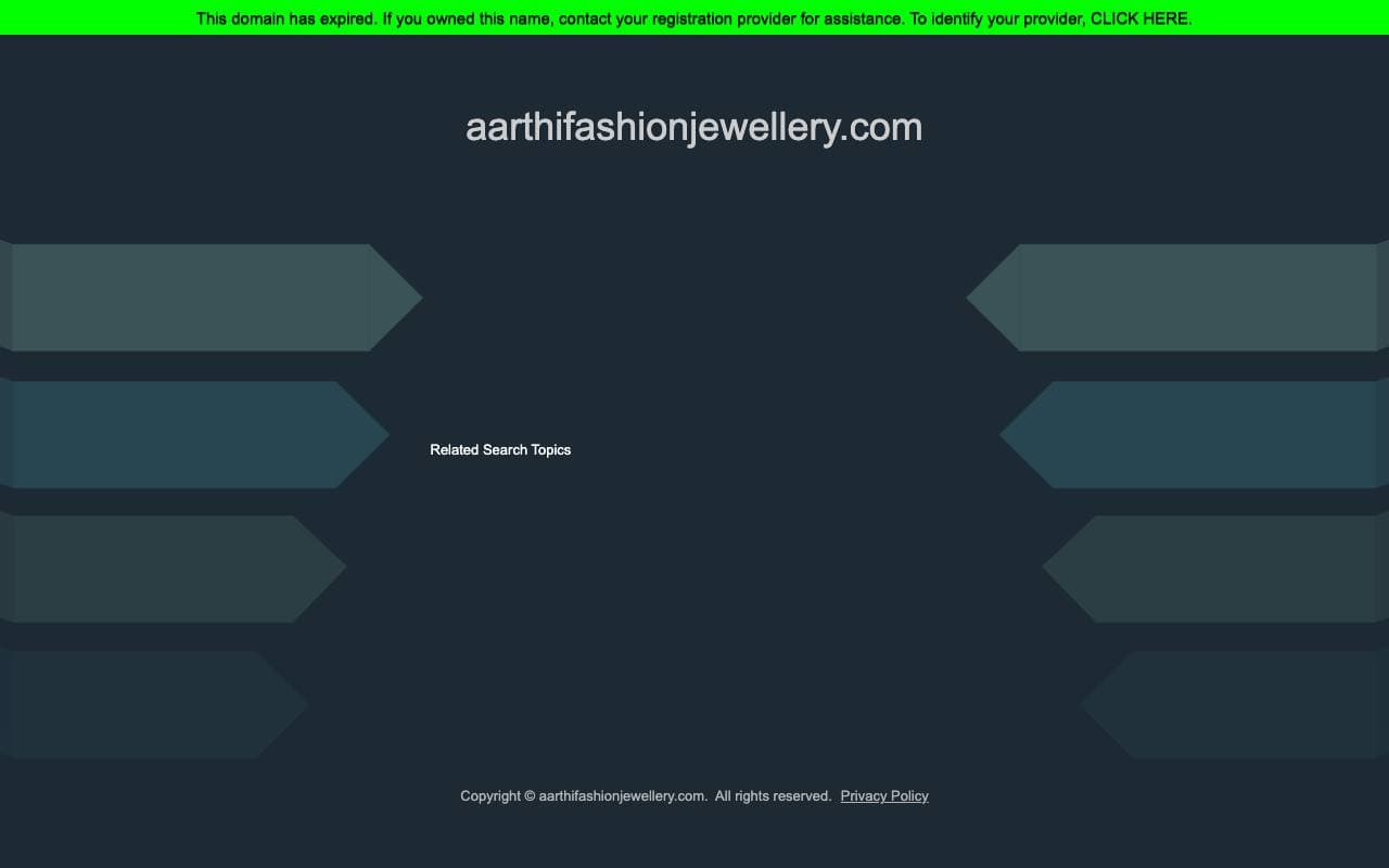 Aarthi Fashion Jewellery — website delivered by NextGen Fusion
