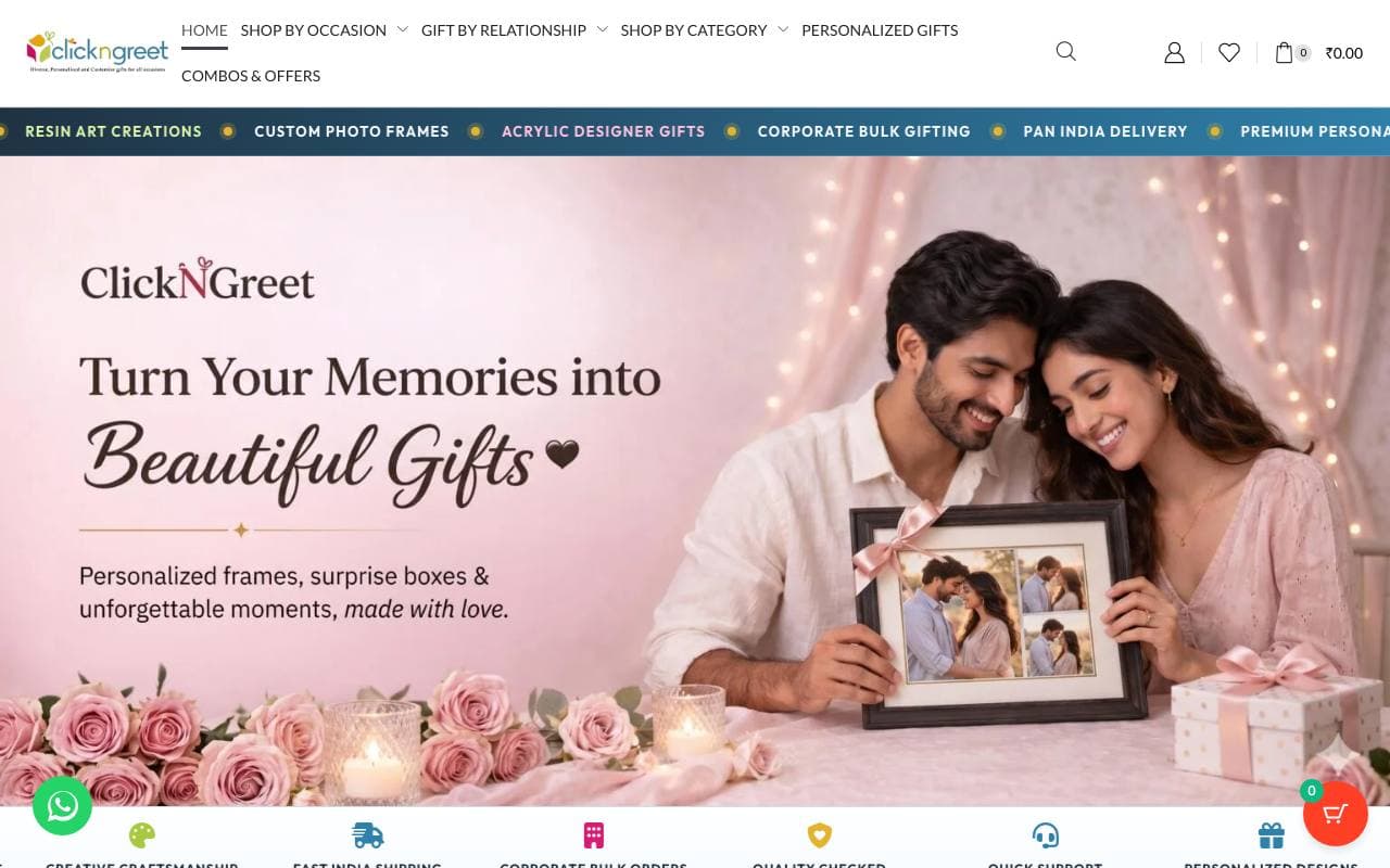 ClickNGreet — website delivered by NextGen Fusion