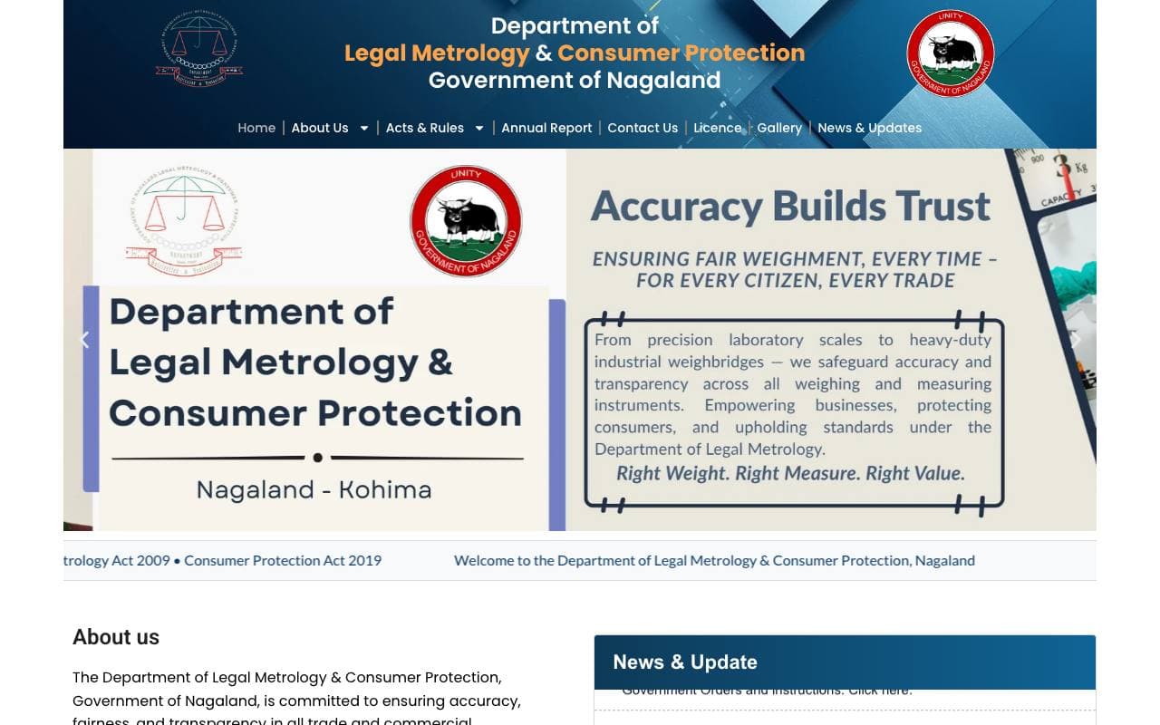Legalmetrology — website delivered by NextGen Fusion