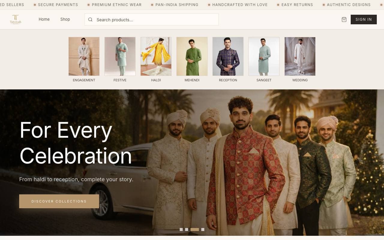 TatVivah Trends — website delivered by NextGen Fusion