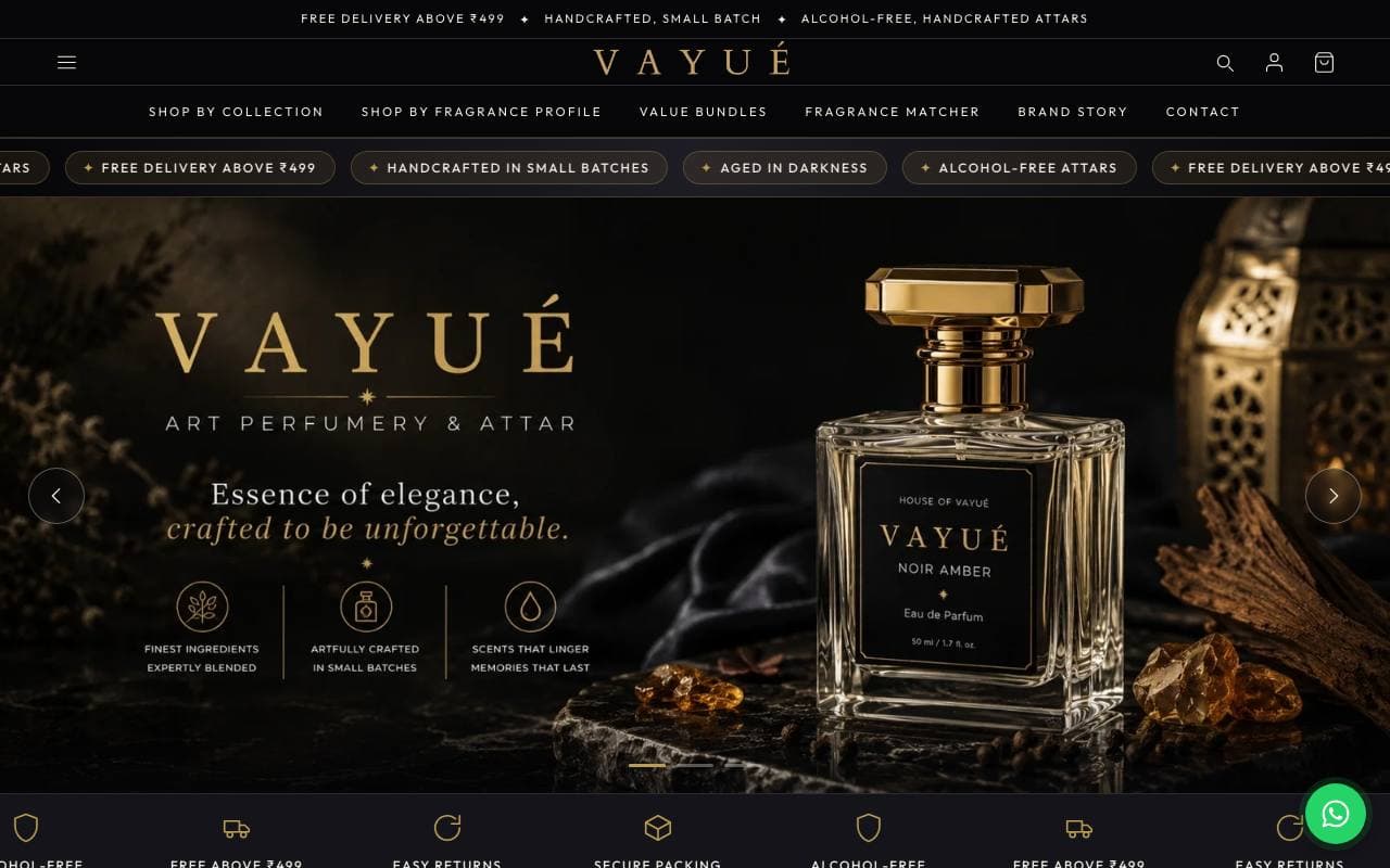 Vayué — website delivered by NextGen Fusion