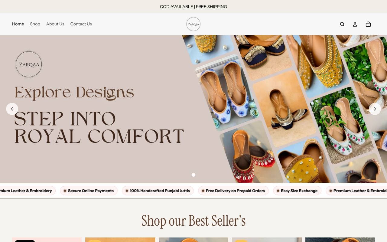 Zarqaa — website delivered by NextGen Fusion
