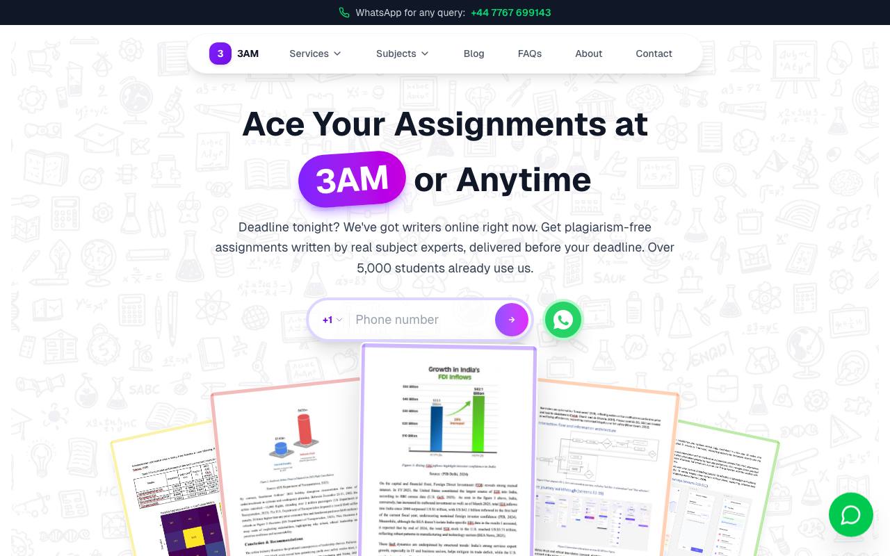 3am-assignments — website delivered by NextGen Fusion