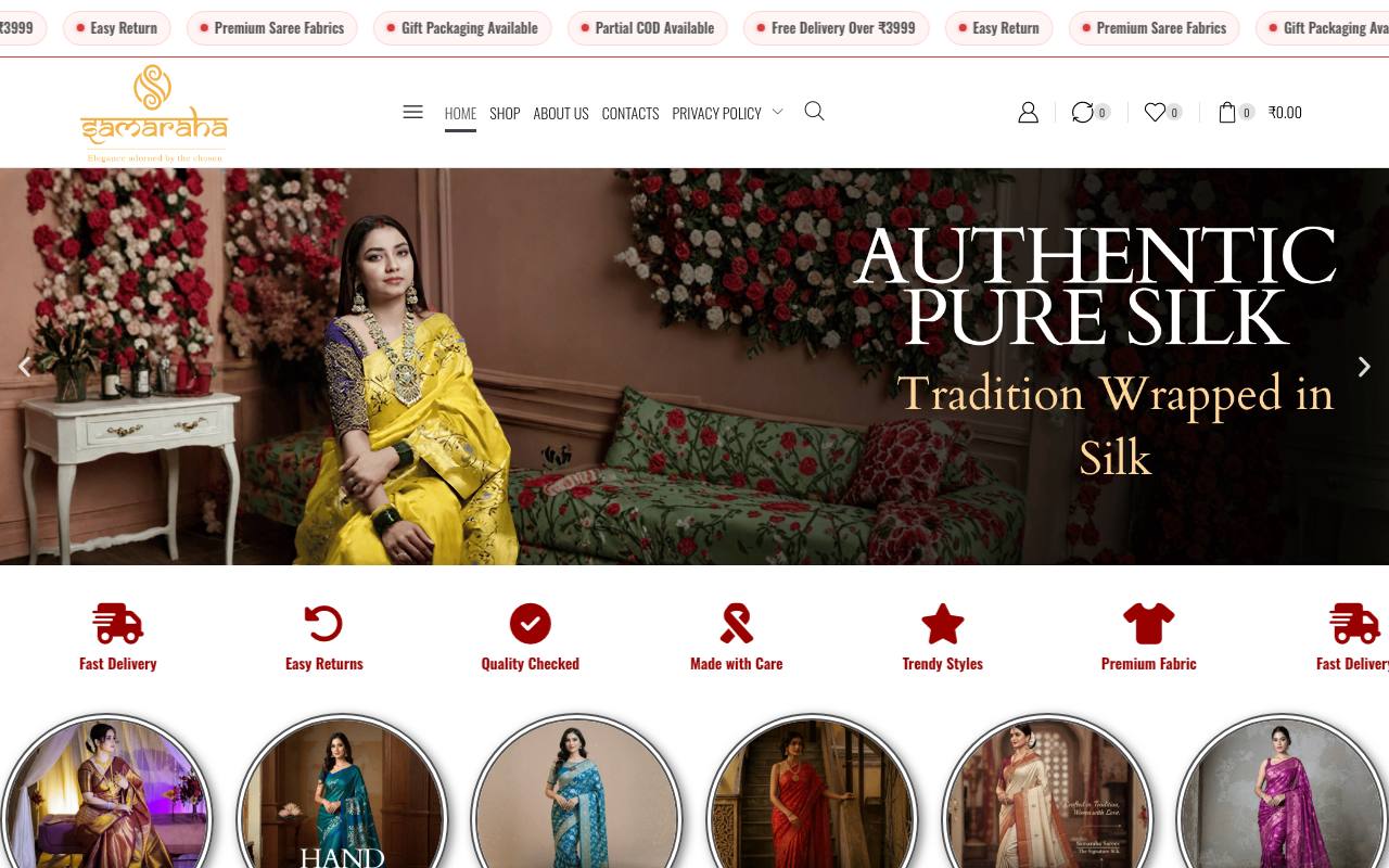 Samaraha — website delivered by NextGen Fusion
